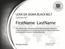 Passez la certification Lean Six-Sigma Black Belt